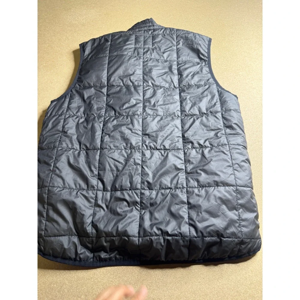 Iron and Resin Freedom Riders Quilted Vest Gray Puffer Full Zip Mens Medium